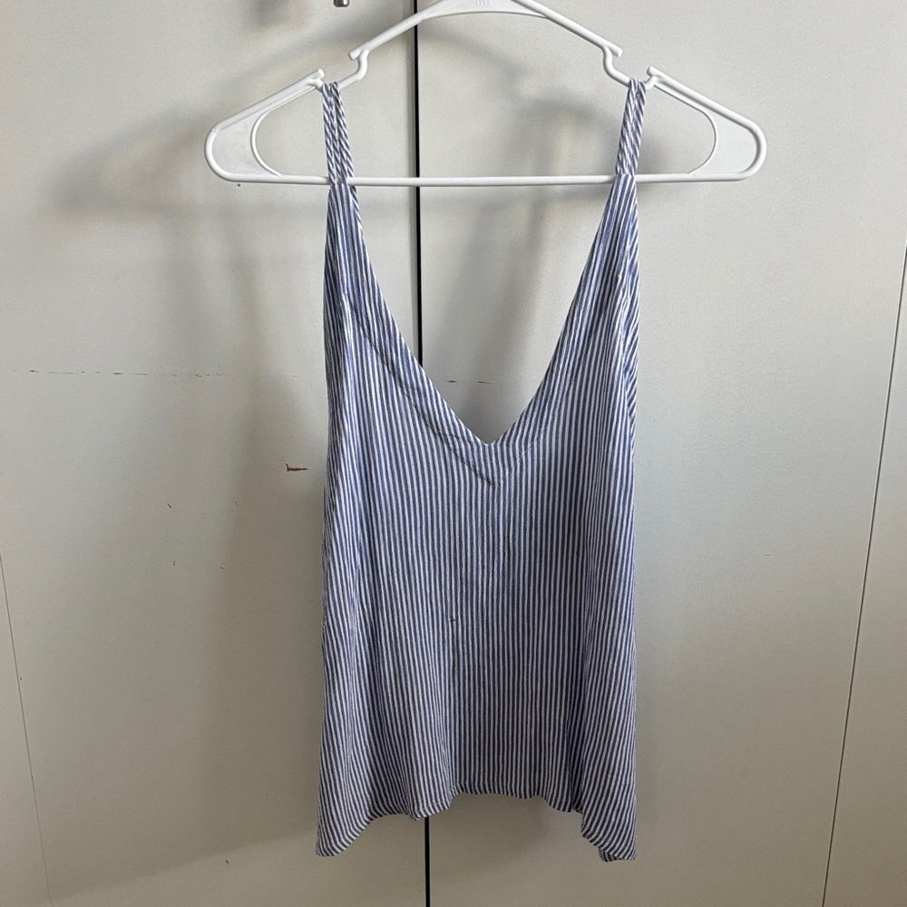 Lulu's Striped Blue and White Camisole